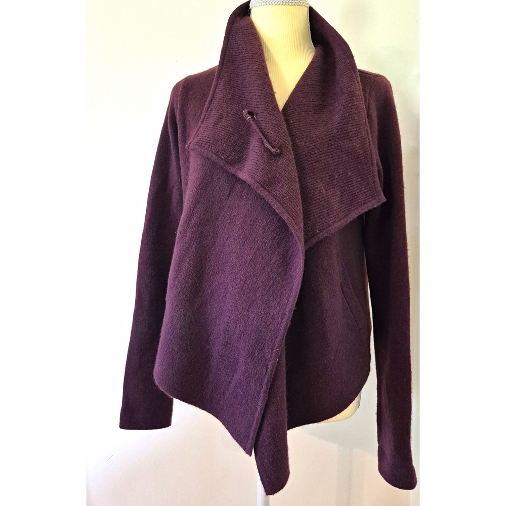Margaret O'leary Cashmere Blend Open Front Pin Cardigan Quiet Luxury Lagenlook